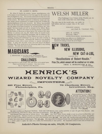 Magic Advertisements by American School